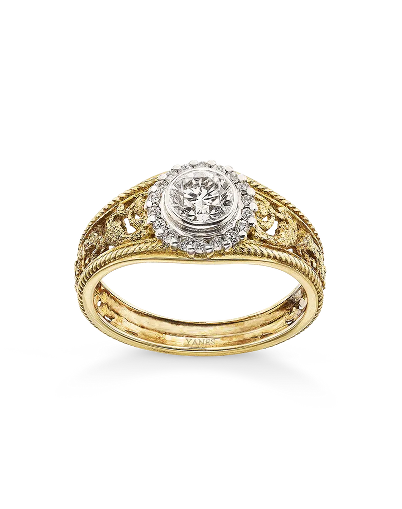 Anillo Carmen diamantes, oro