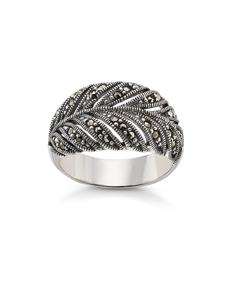 Anillo Chopin marcasitas, plata