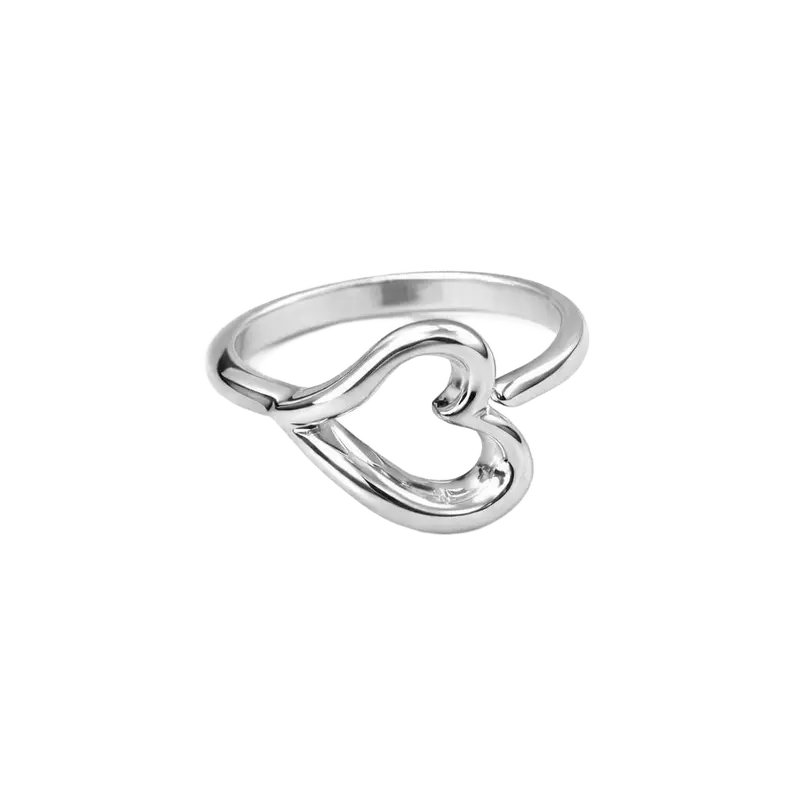 Anillo Corazón plata de ley 925