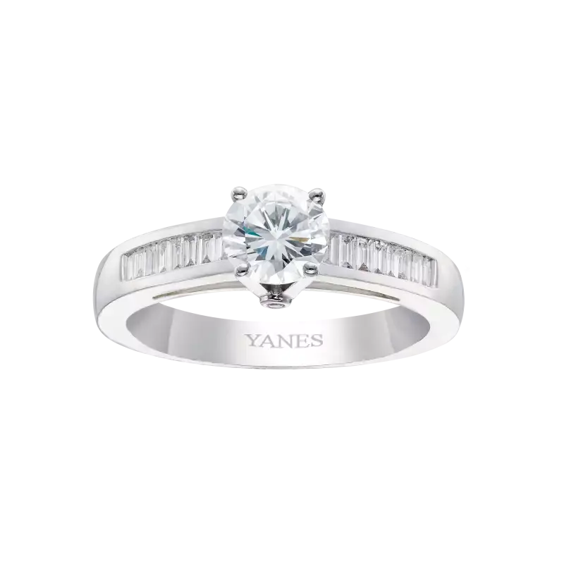 Anillo Crystelle diamante 0,30 ct, oro blanco