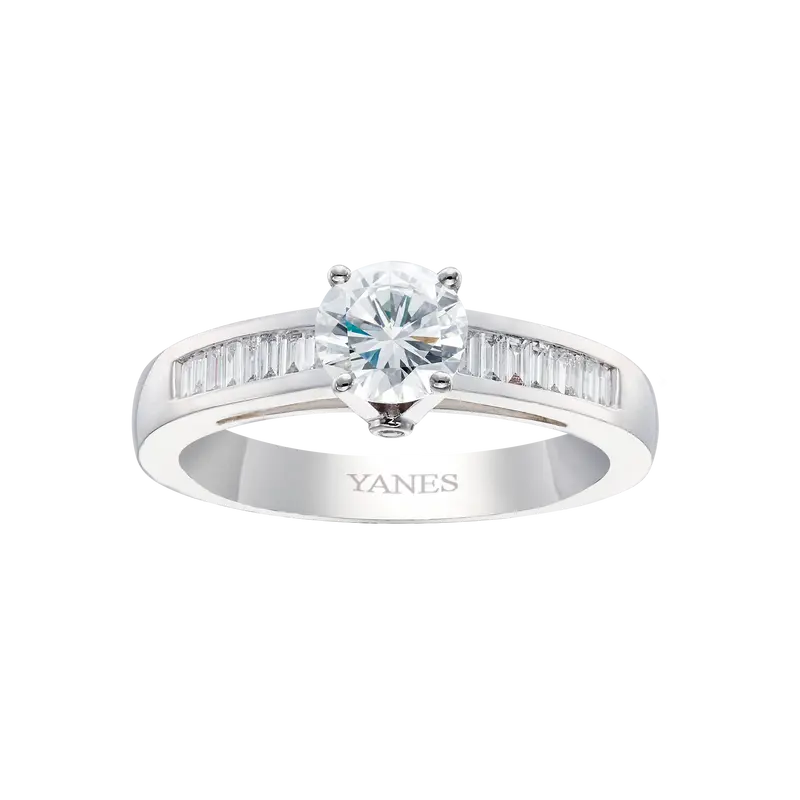 Anillo Crystelle oro blanco y diamantes