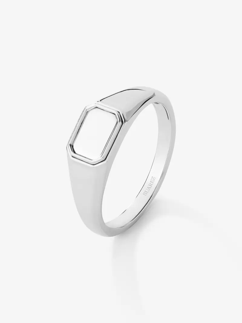 Anillo de sello pequeño de plata 925