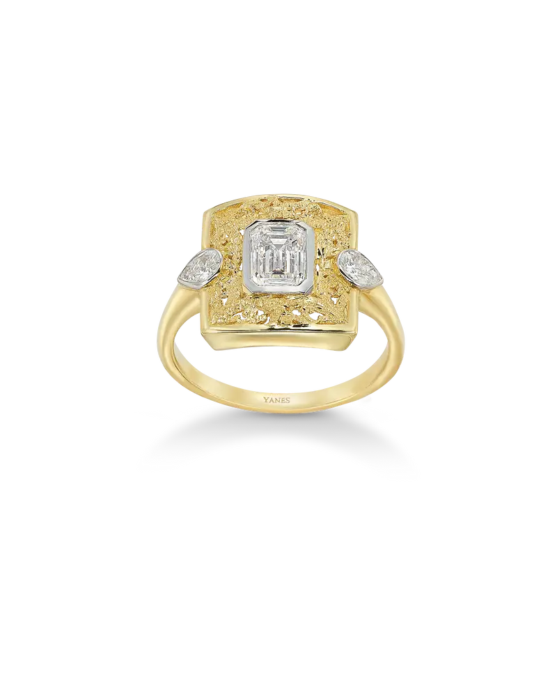 Anillo Florida diamantes, oro