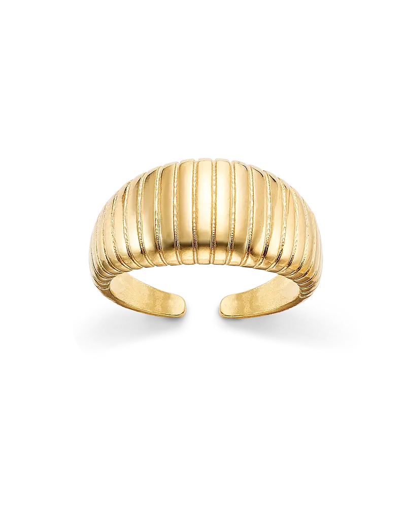 Anillo Glass, plata dorada