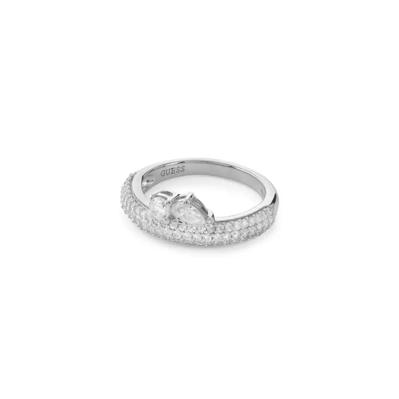 Anillo Guess Nuances JSBR04509JWRH de plata y circonitas