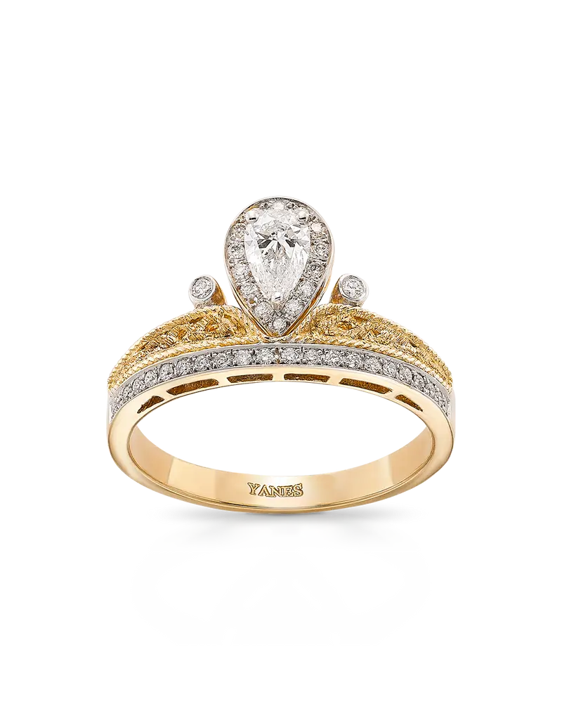 Anillo Imperial Condal diamantes, oro