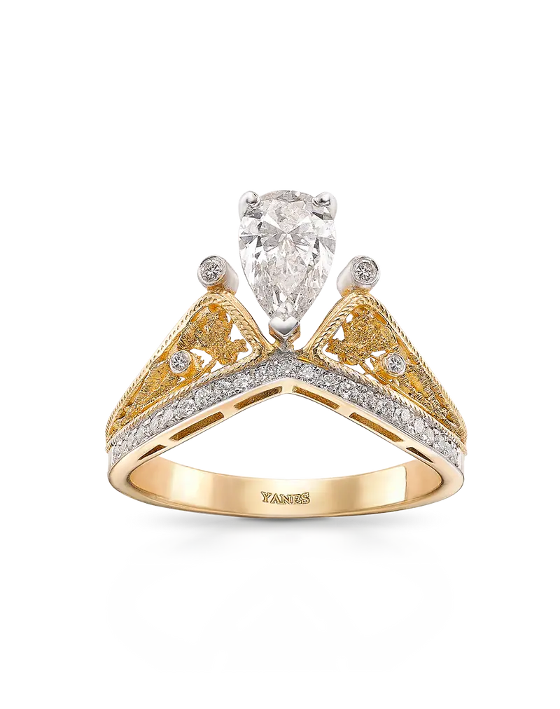 Anillo Imperial diamantes, oro