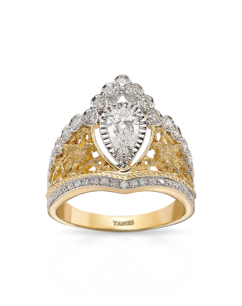 Anillo Imperial Toledo diamantes, oro