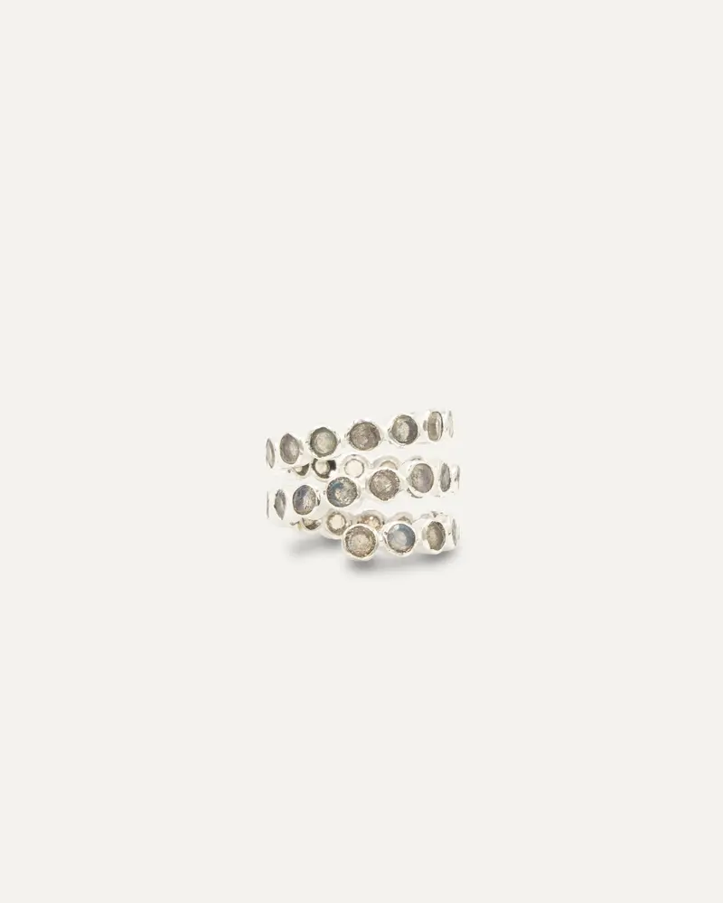 Anillo Inder Plateado Labradorita