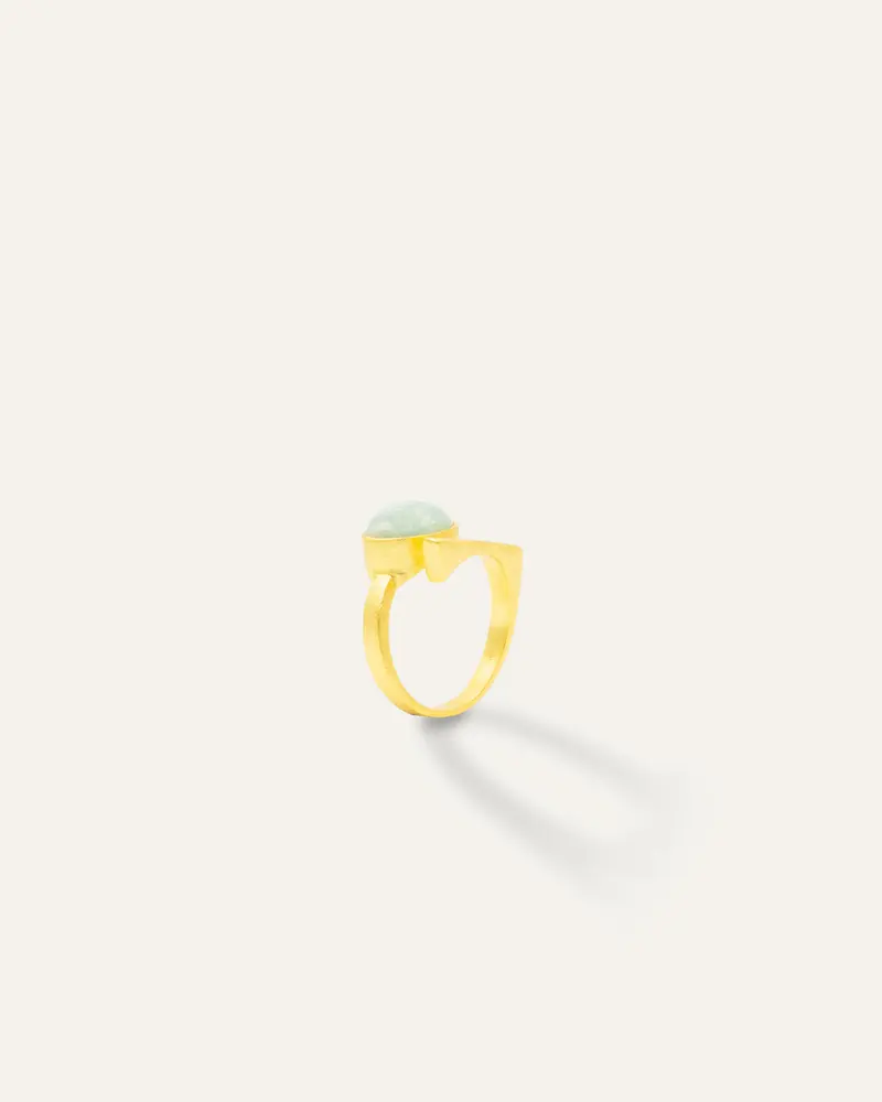 Anillo Indra Amazonita