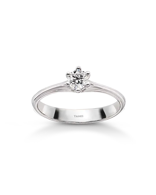 Anillo Kaia diamante 0,20 ct, oro blanco