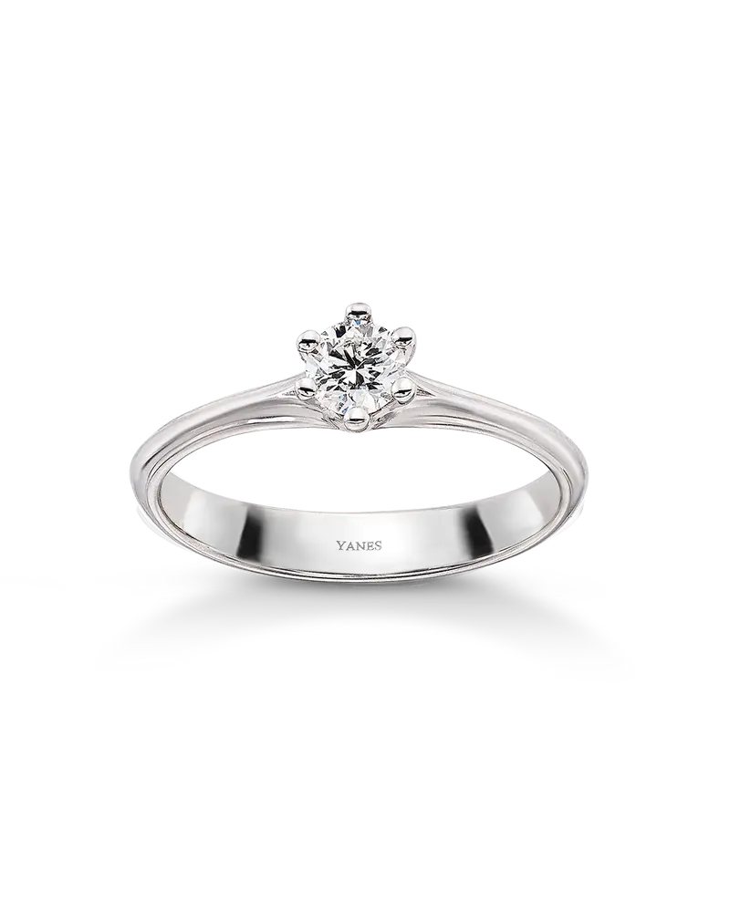 Anillo Kaia diamante 0,30 ct, oro blanco