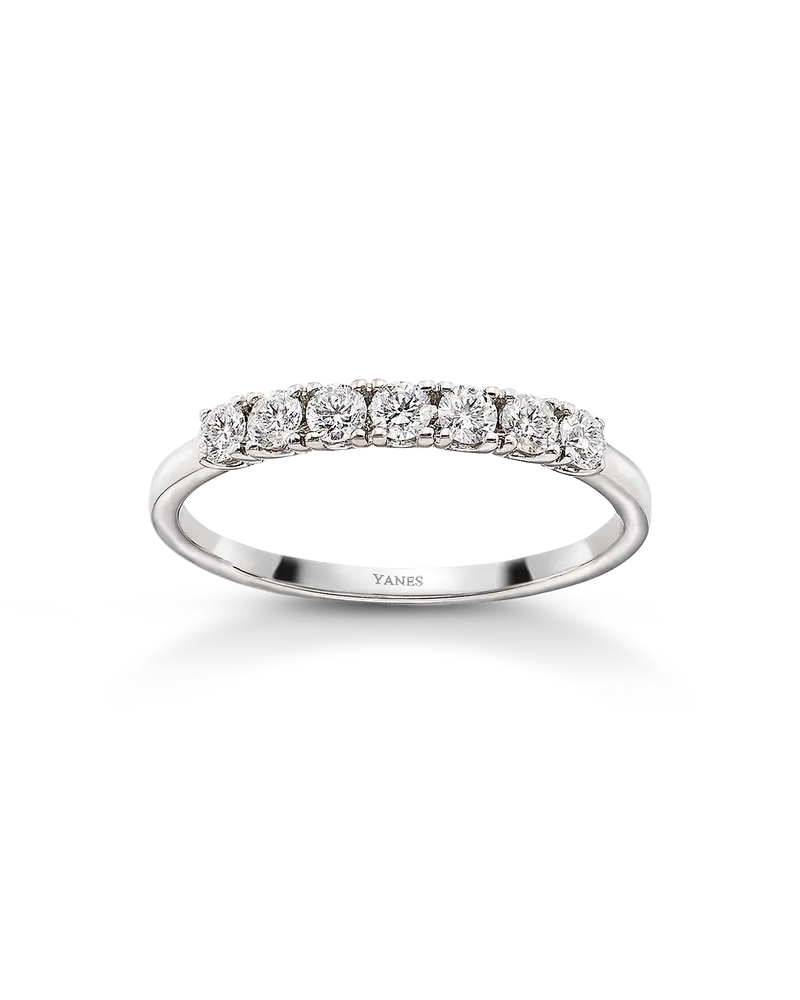 Anillo Kelly diamantes 0,30 ct, oro blanco