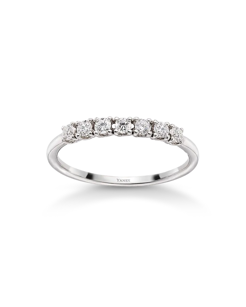 Anillo Kelly diamantes 0,45 ct, oro blanco
