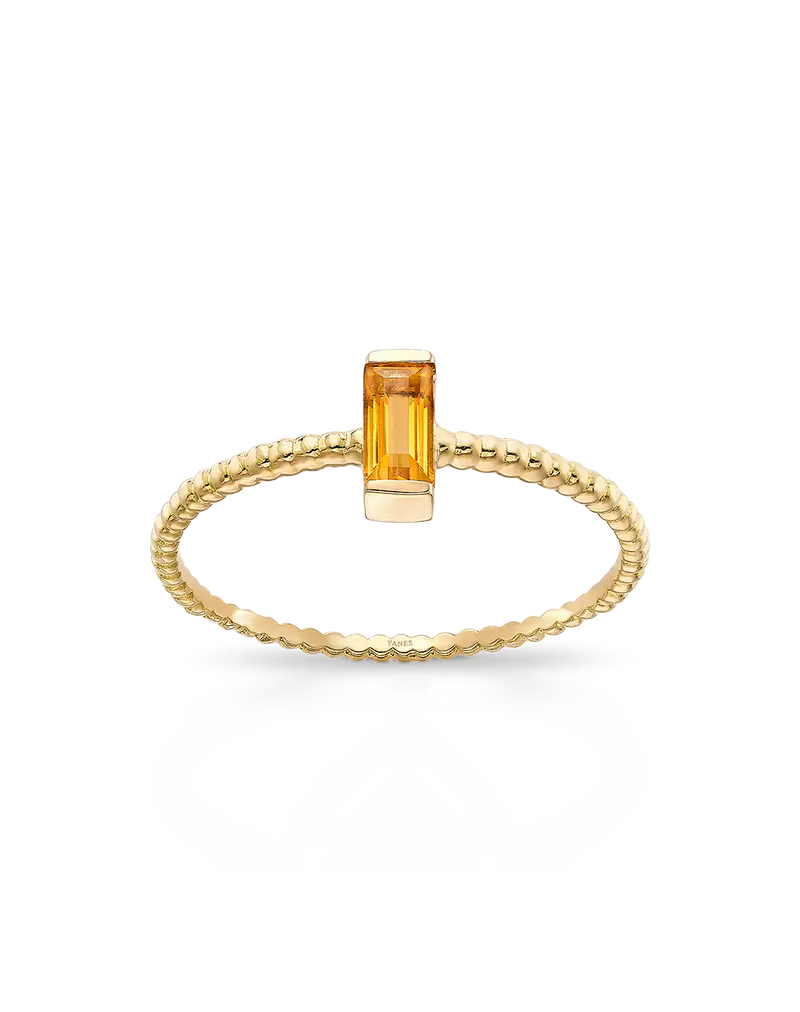 Anillo Life citrino, oro