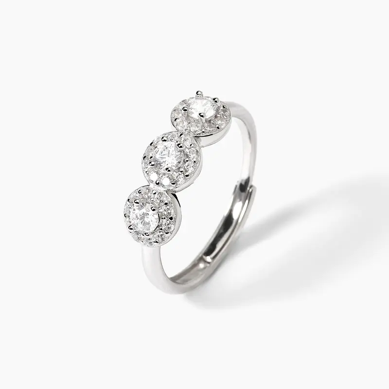 Anillo Mabina de plata con circonitas blancas MILANESIENNE 523368