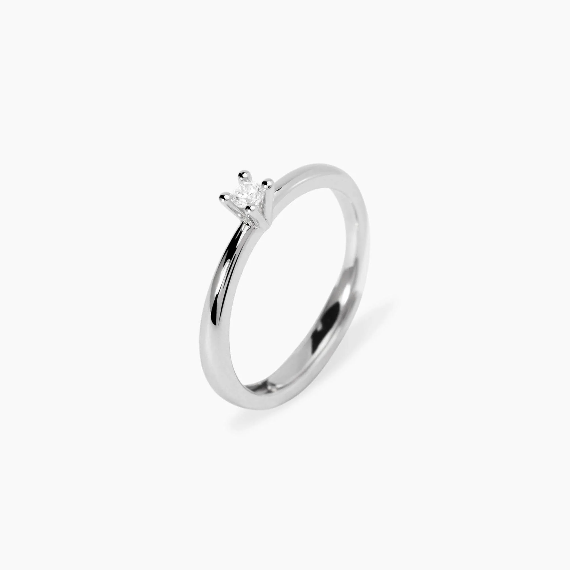 Anillo Mabina solitario de diamantes cultivados en laboratorio Mi diamante 523470