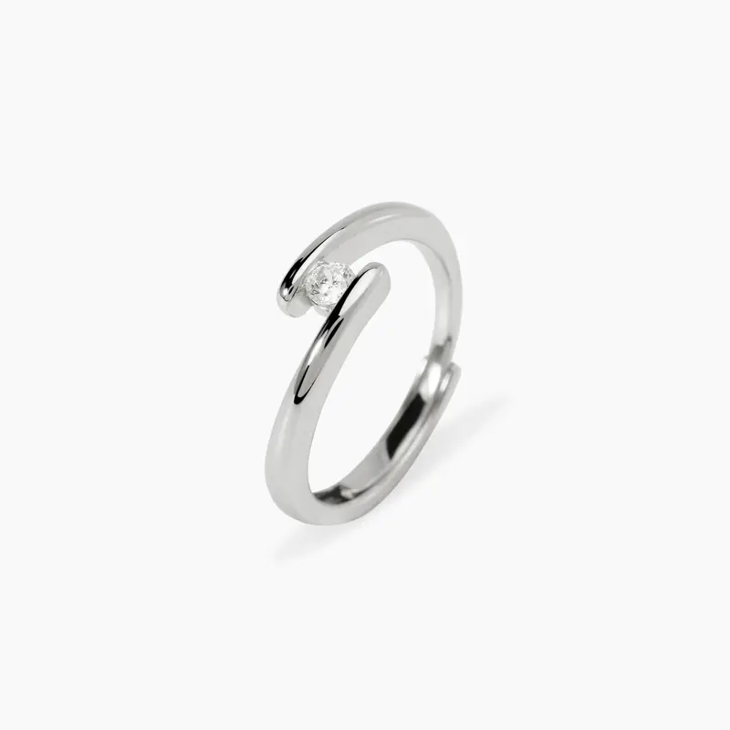 Anillo Mabina solitario de diamantes cultivados en laboratorio Mi diamante 523472