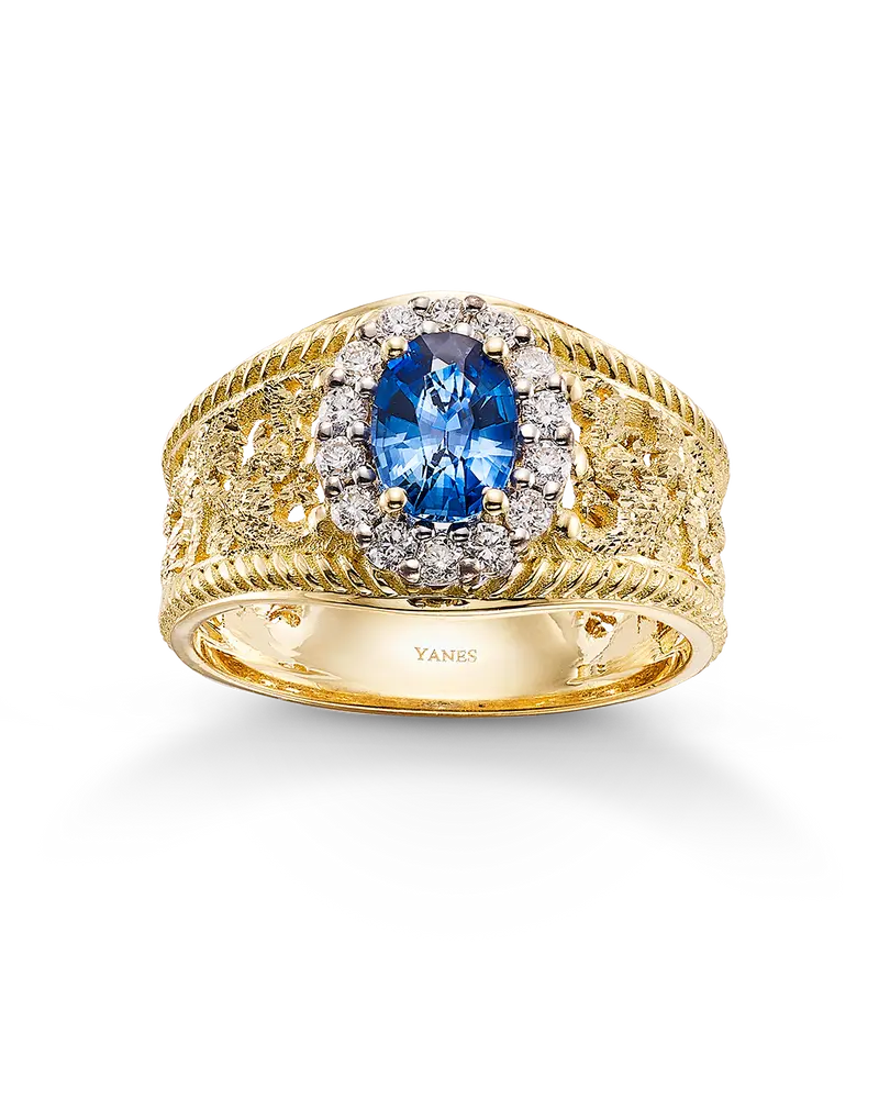 Anillo Mini Almanzor zafiro, oro