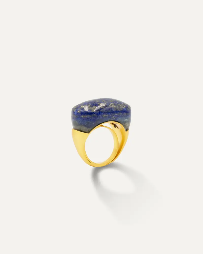Anillo Natura Dorado Lapislázuli
