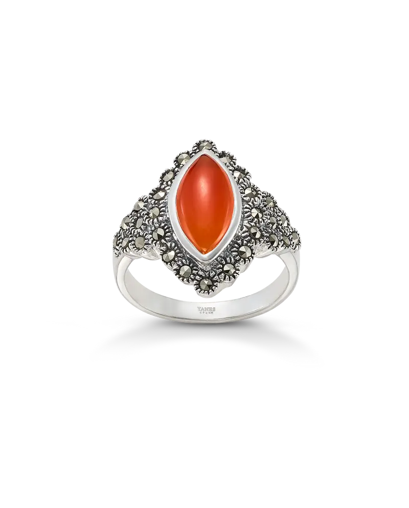 Anillo Neru Ágata, plata