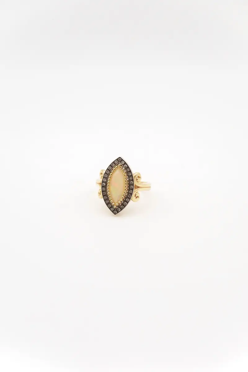 Anillo Ópalo Diamante