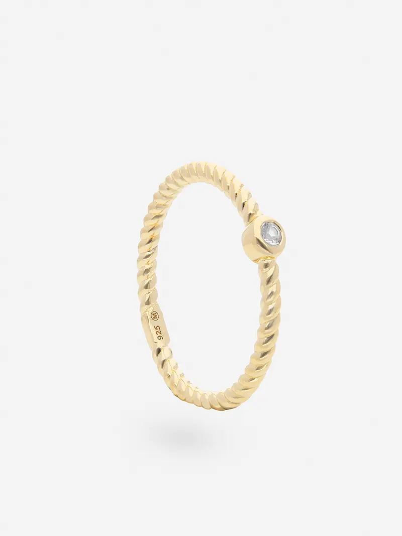 Anillo pequeño Twisted