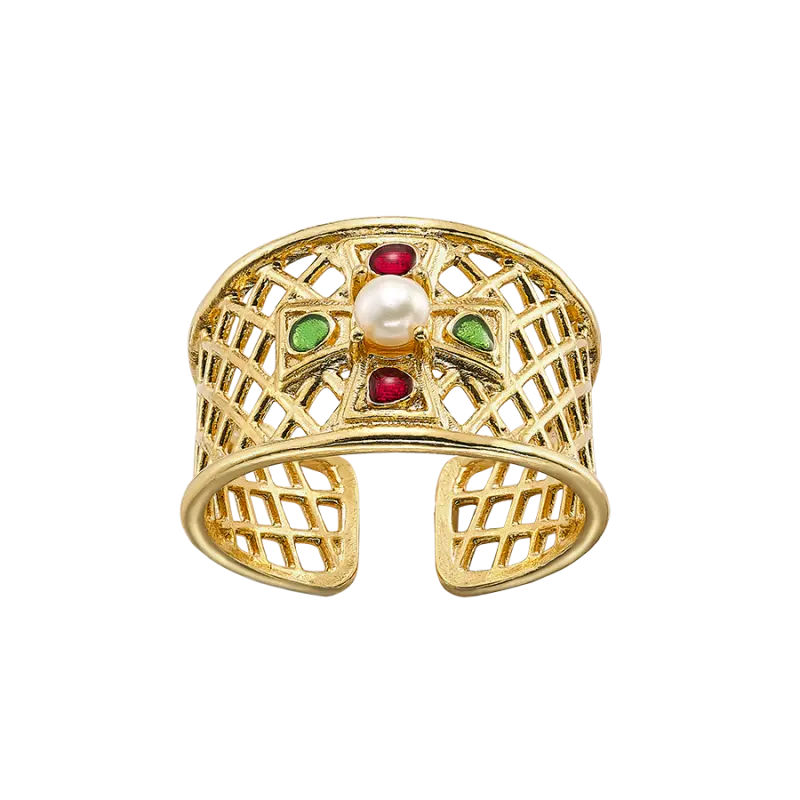 Anillo Recaredo, plata dorada