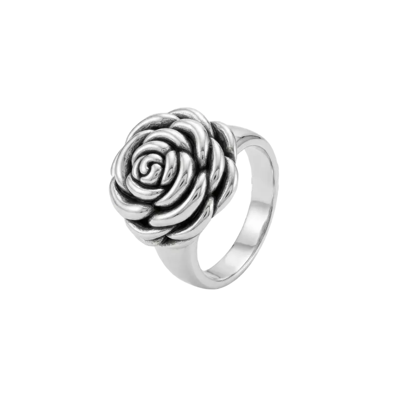 Anillo Rosa plata de ley