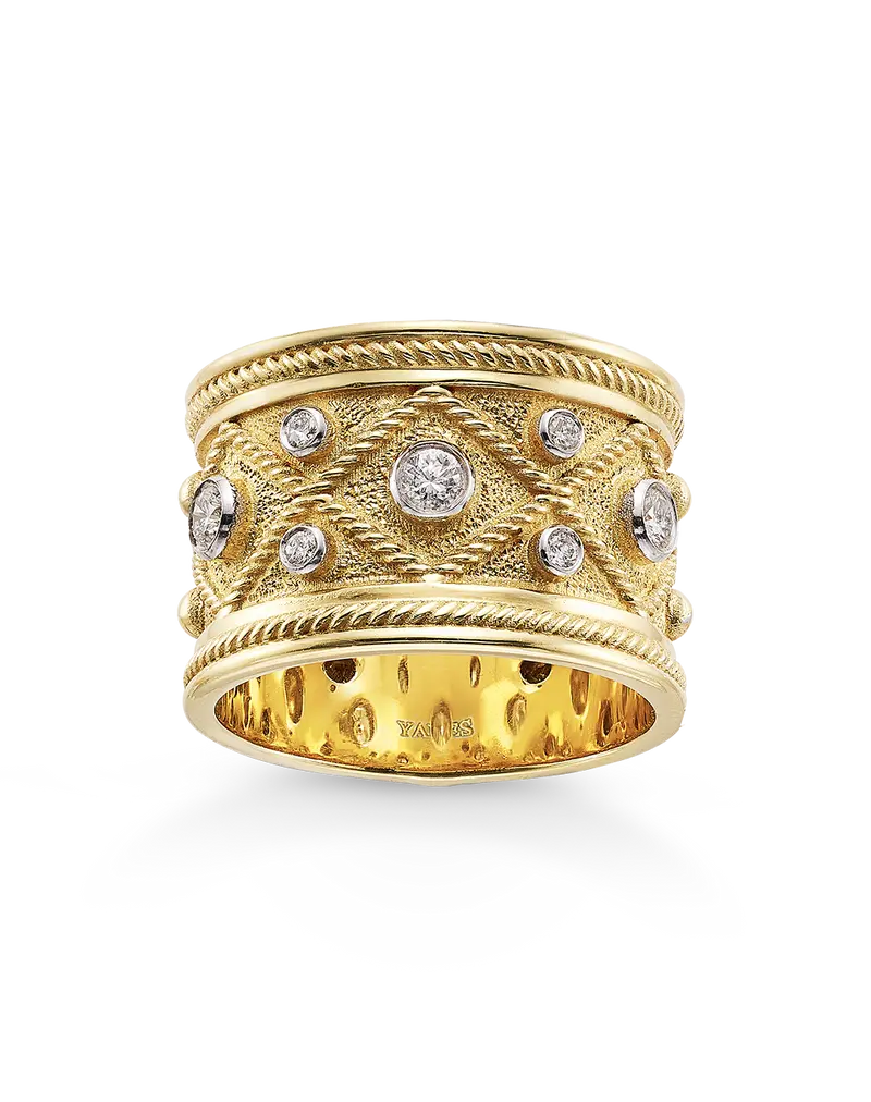 Anillo Tambor diamantes, oro