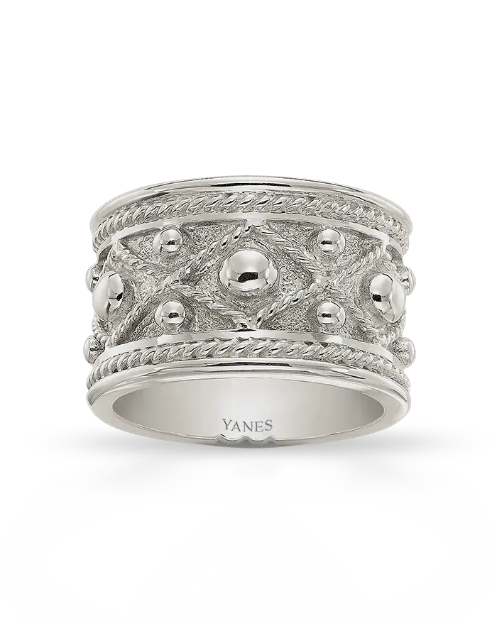 Anillo Tambor oro blanco