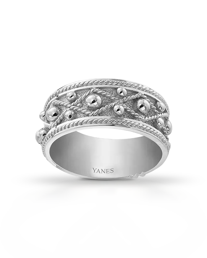 Anillo Timbal oro blanco