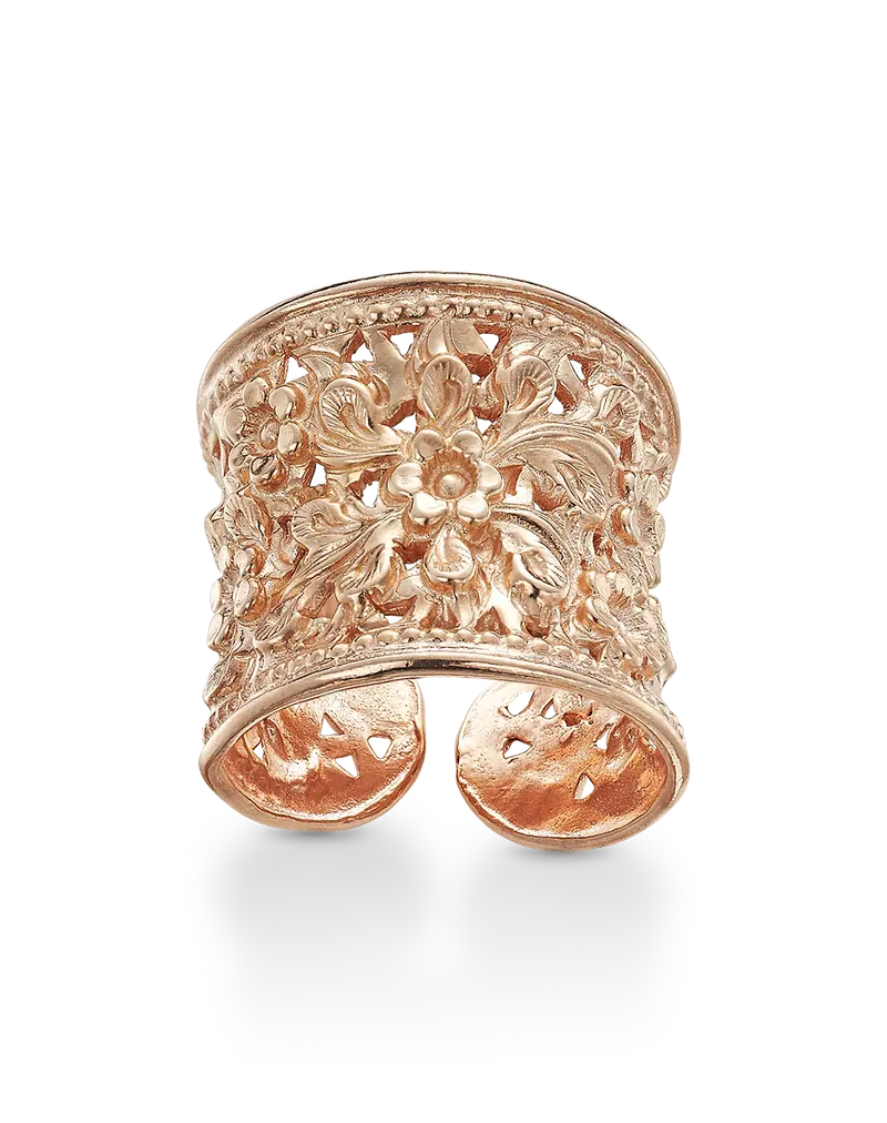 Anillo Traviata, plata rosa