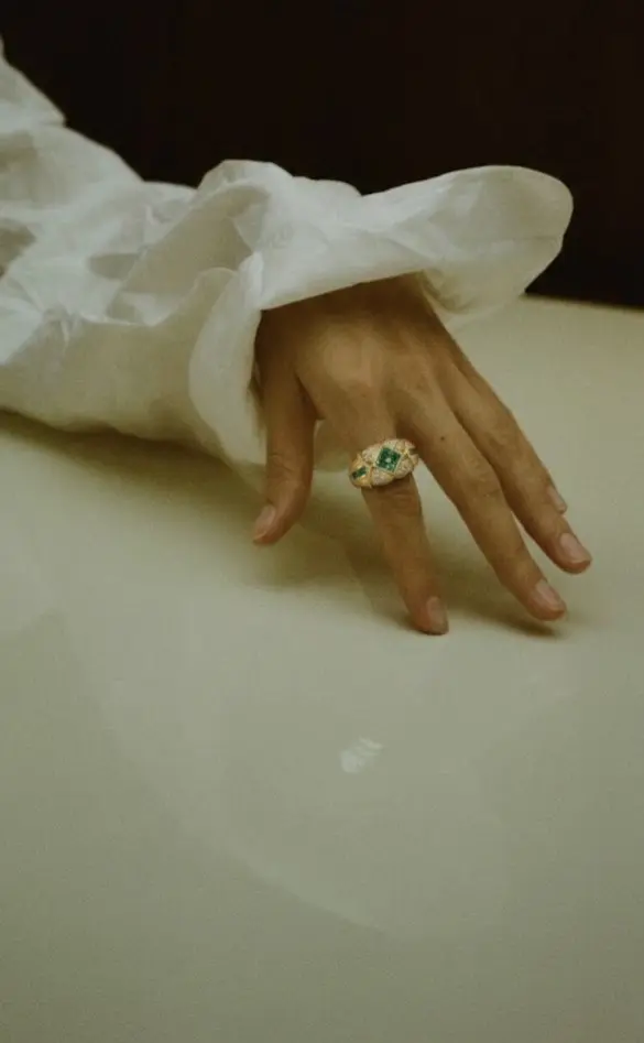 Anillo Vintage Esmeralda