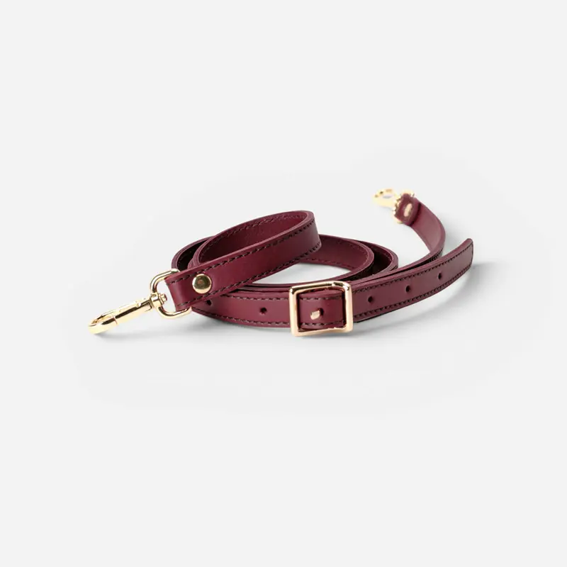 Asa hebilla ancha Burgundy