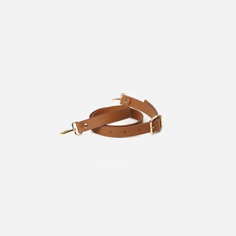 Asa hebilla ancha Cognac