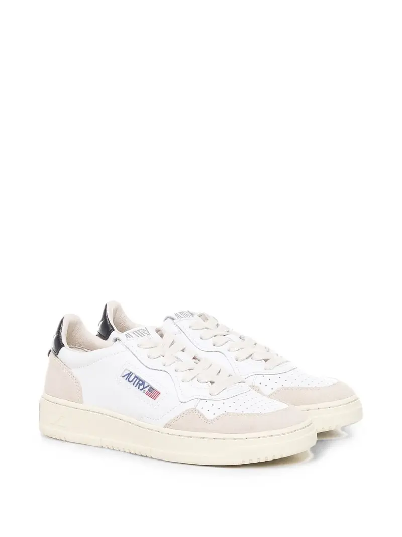 Autry Medalist Low Blanco Negro y Beige (Mujer)