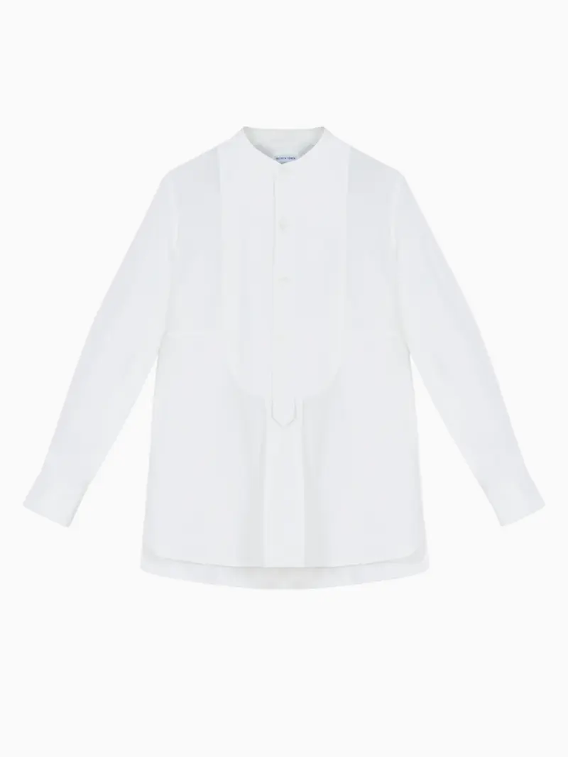 Band collar shirt