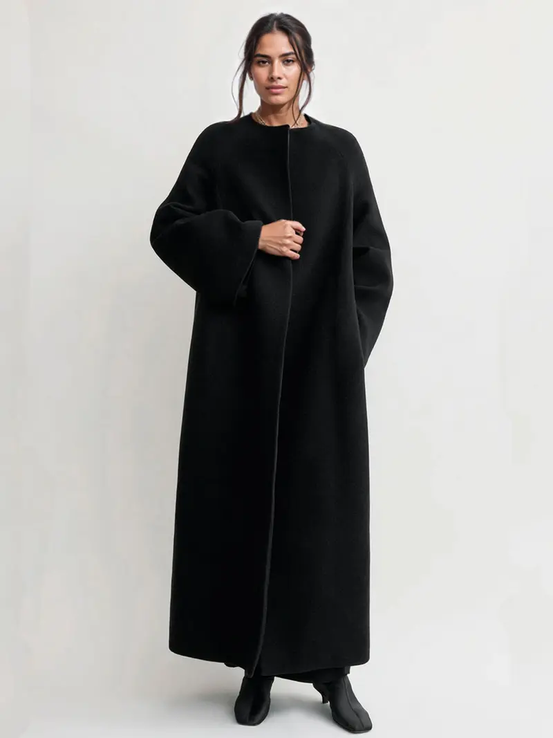 Bell-sleeve coat