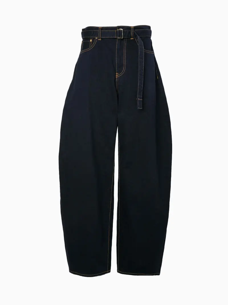 Belted jeans