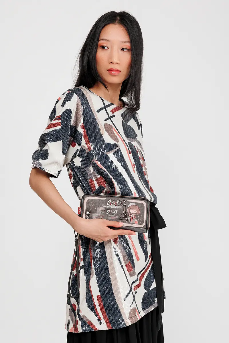 Billetero grande estampado RFID Mademoiselle