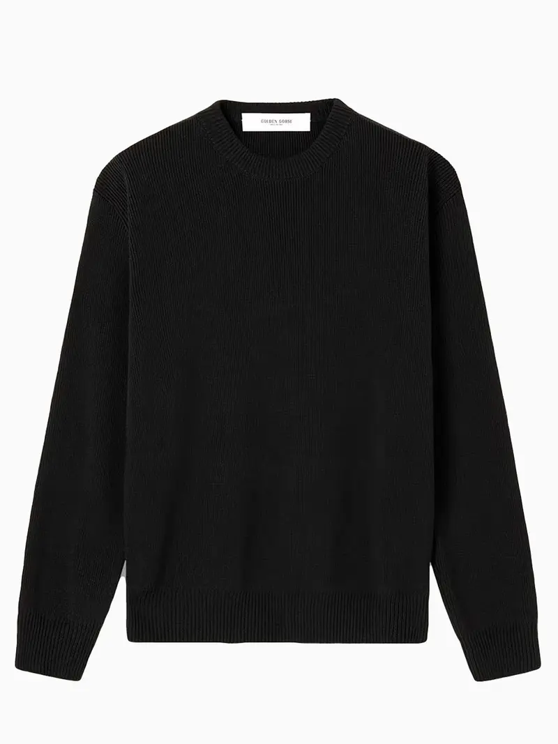 Black logo sweater