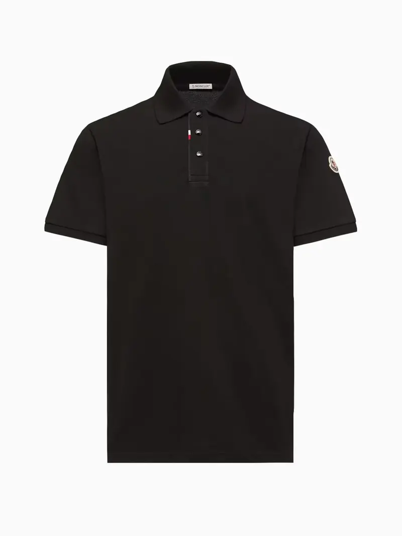 Black polo shirt