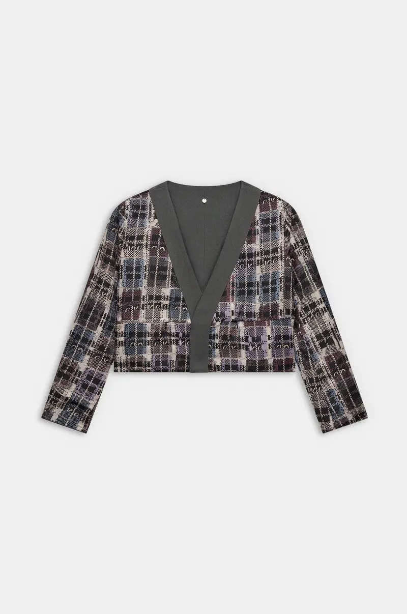 Blazer gris reversible Anekke