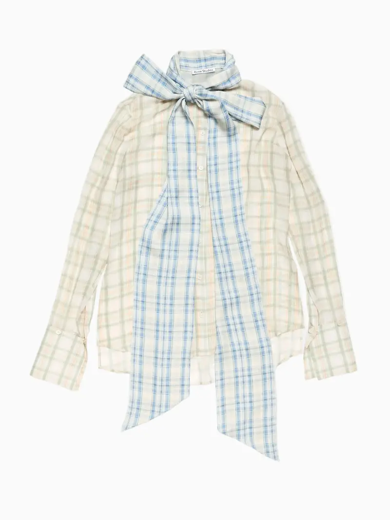 Blouse with scarf