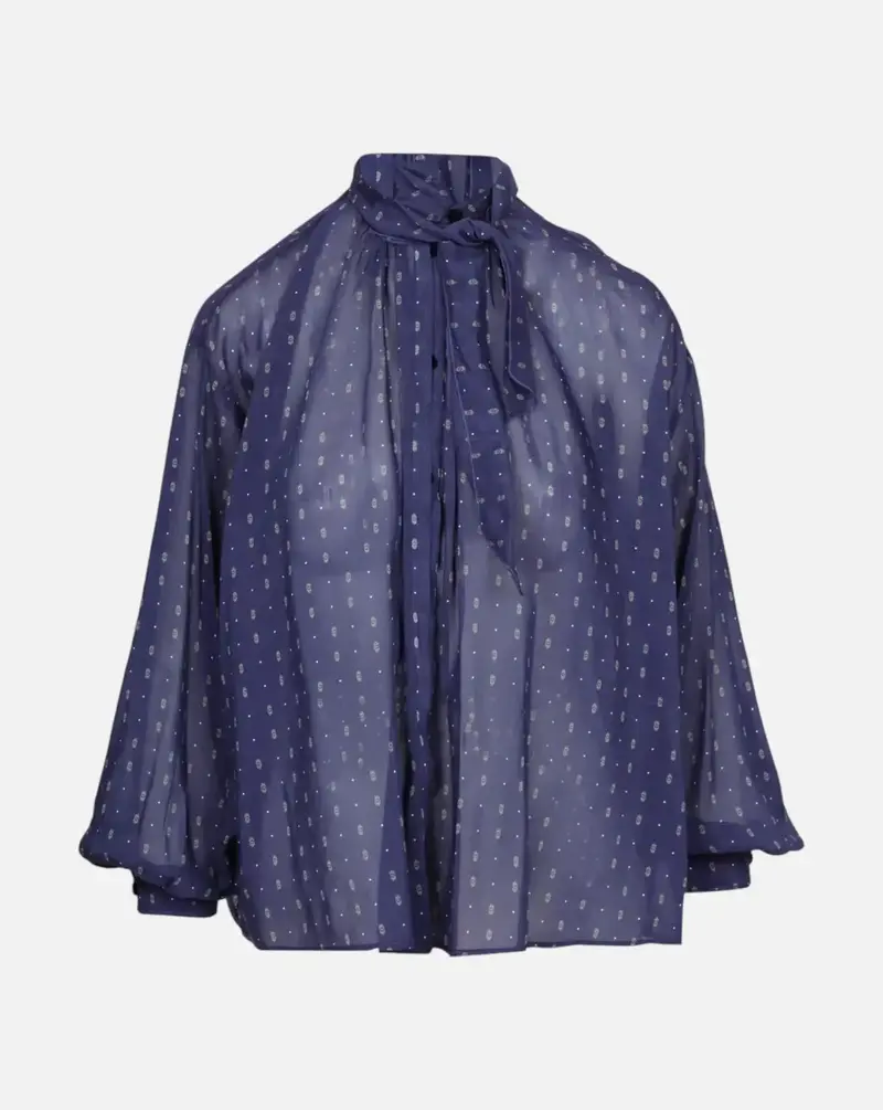 Blusa Forte Forte "Le club" Print co/se Voile Bohemian