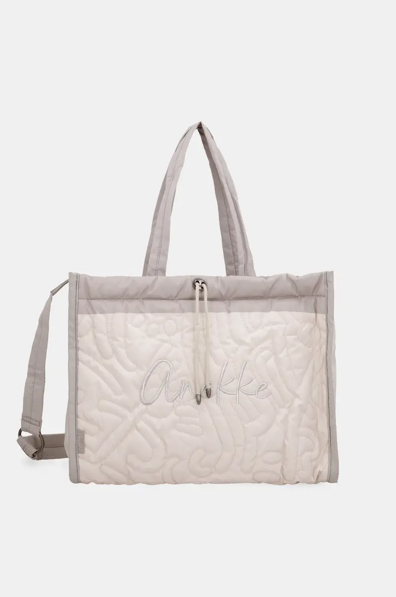 Bolso acolchado de playa blanco