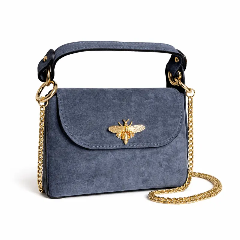 Bolso de Ante con detalle de Abeja