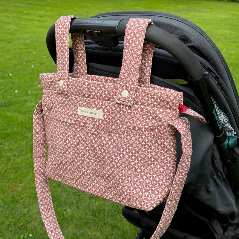 Bolso de carrito PEQUEÑO MOSAICO ROJO