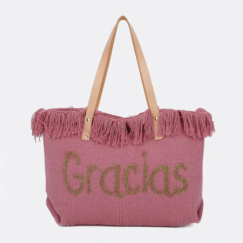 Bolso de playa de lino Gracias Tammy